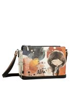 Geantă crossbody femei, alb-maro - Anekke Alma