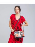 Geantă crossbody femei, alb-maro - Anekke Alma