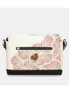 Geantă crossbody femei, alb-maro - Anekke Alma