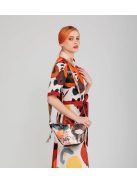 Geantă crossbody femei, alb-maro - Anekke Alma