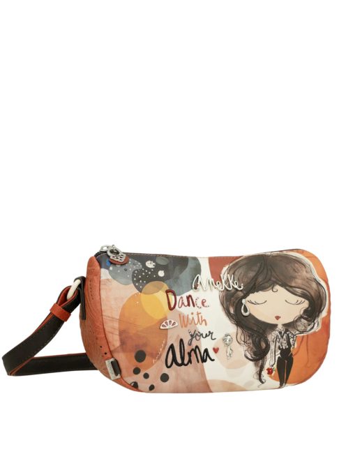 Geantă crossbody femei, bej-maro - Anekke Alma