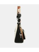 Geantă crossbody femei, alb-maro - Anekke Lunares