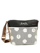 Geantă crossbody femei, alb-maro - Anekke Lunares