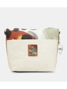 Geantă crossbody femei, alb-maro - Anekke Lunares