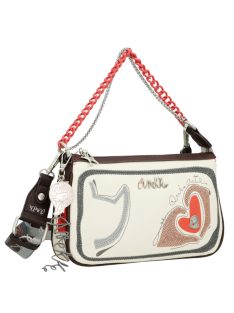 Geantă crossbody femei, bej-gri - Anekke Ole
