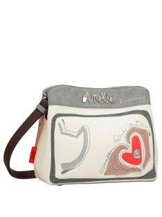Geantă crossbody femei, bej-gri - Anekke Ole
