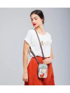 Geantă crossbody femei, mic, bej-gri - Anekke Ole