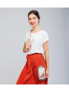 Geantă crossbody femei, mic, bej-gri - Anekke Ole
