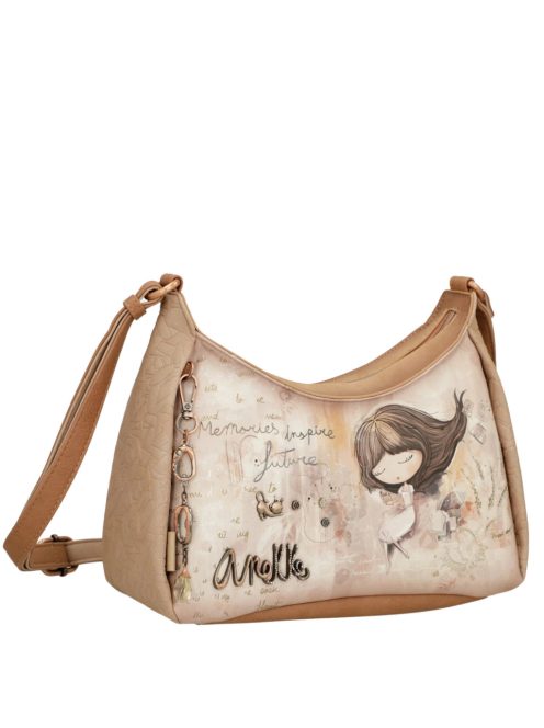 Geantă crossbody femei, bej - Anekke Memories