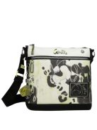 Geantă crossbody femei, alb-negru - Anekke Nature Towanda