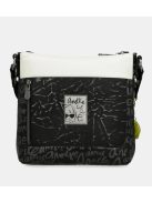 Geantă crossbody femei, alb-negru - Anekke Nature Towanda