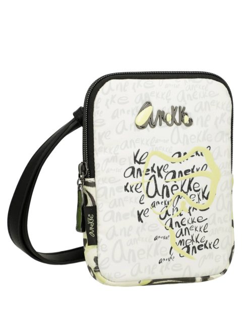 Geantă crossbody femei, mic, alb-negru - Anekke Nature Towanda