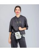 Geantă crossbody femei, mic, alb-negru - Anekke Nature Towanda