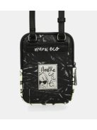Geantă crossbody femei, mic, alb-negru - Anekke Nature Towanda