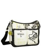 Geantă crossbody femei, alb-negru - Anekke Nature Towanda