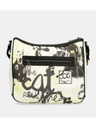 Geantă crossbody femei, alb-negru - Anekke Nature Towanda
