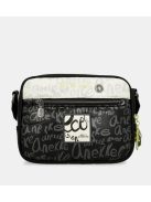 Geantă crossbody femei, alb-negru - Anekke Nature Towanda