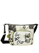 Geantă crossbody femei, alb-negru - Anekke Nature Towanda