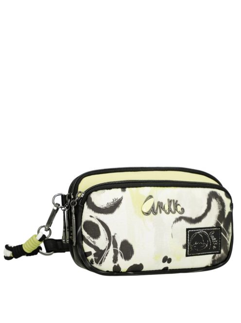 Geantă crossbody femei, alb-negru - Anekke Nature Towanda