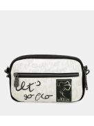 Geantă crossbody femei, alb-negru - Anekke Nature Towanda