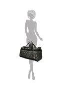Geantă de sport 50cm cu imprimeu floral, mic, negru - Enrico Benetti San José