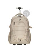 Rucsac laptop 15" cu 2 roți, șampanie - Enrico Benetti Cornell