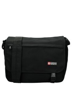   Geantă de umăr laptop 15,6", bărbați, negru - Enrico Benetti Amsterdam
