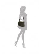 Geantă crossbody, verde - Enrico Benetti Amsterdam