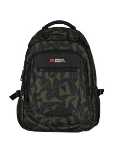   Rucsac laptop 17,3" cu imprimeu, negru-verde - Enrico Benetti Santa Cruz