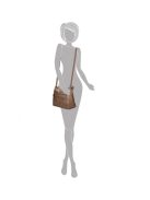 Geantă crossbody femei, bej închis - Enrico Benetti Caen