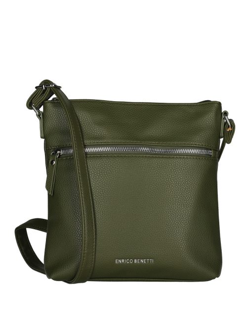 Geantă crossbody femei, verde - Enrico Benetti Sarah