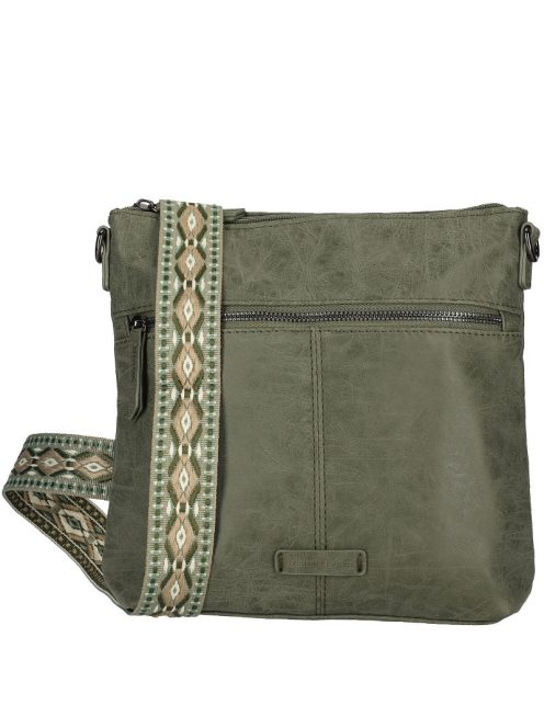 Geantă crossbody femei, verde - Enrico Benetti Indy