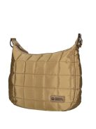 Geantă crossbody femei, matlasat, bej închis - Enrico Benetti Demi