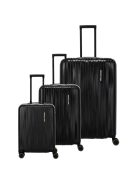Set troler din 3 piese cu 4 roți, negru - Travelite Barbara Novelty