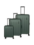 Set troler din 3 piese cu 4 roți, verde - Travelite Dynamiic