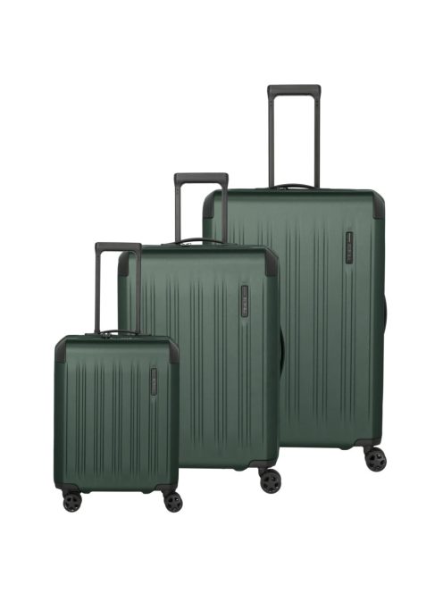 Set troler din 3 piese cu 4 roți, verde - Travelite Dynamiic