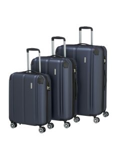 Set troler din 3 piese, 4 roți, albastru - Travelite City