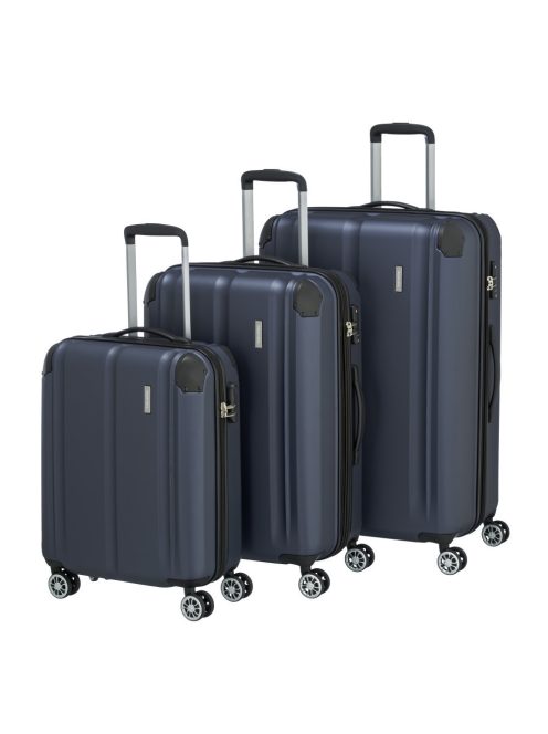 Set troler din 3 piese, 4 roți, albastru - Travelite City