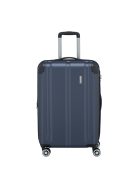 Troler mediu cu 4 roți, extensibil, albastru - Travelite City