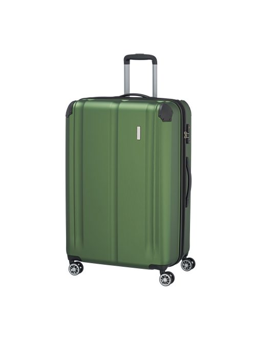 Troler mare cu 4 roți, extensibil, verde - Travelite City