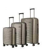 Set troler din 3 piese, 4 roți, șampanie - Travelite Air Base