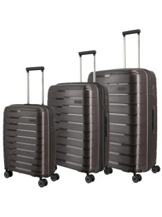 Set troler din 3 piese, 4 roți, maro - Travelite Air Base