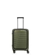 Troler cabină cu buzunar frontal, 4 roți, verde - Travelite Air Base