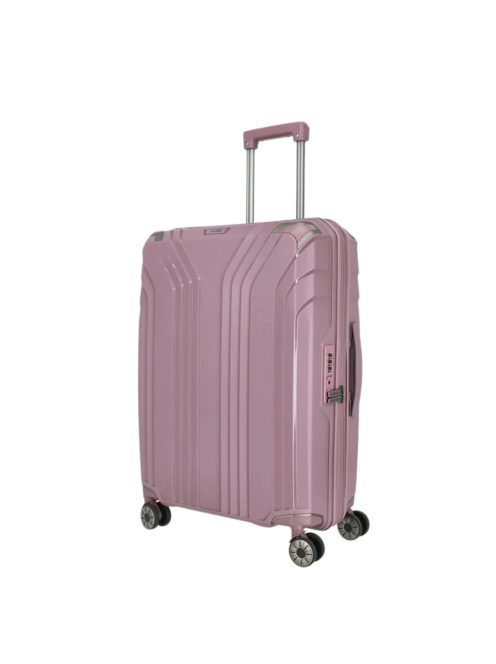 Troler mediu cu 4 roți, extensibil, roz - Travelite Elvaa