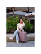 Troler mediu cu 4 roți, extensibil, roz - Travelite Elvaa