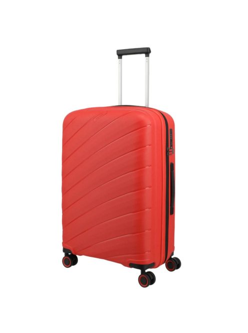 Troler mediu cu 4 roți, extensibil, roșu - Travelite Burano