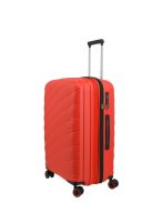 Troler mediu cu 4 roți, extensibil, roșu - Travelite Burano