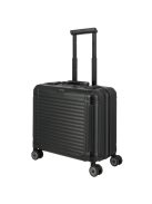 Troler cabină business din aluminiu cu 4 roți, negru - Travelite Next