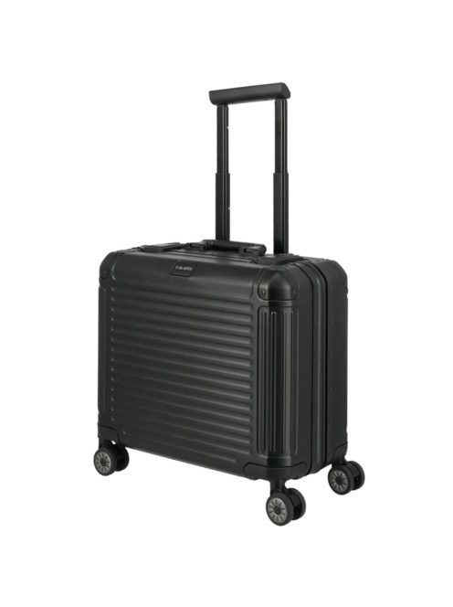 Troler cabină business din aluminiu cu 4 roți, negru - Travelite Next