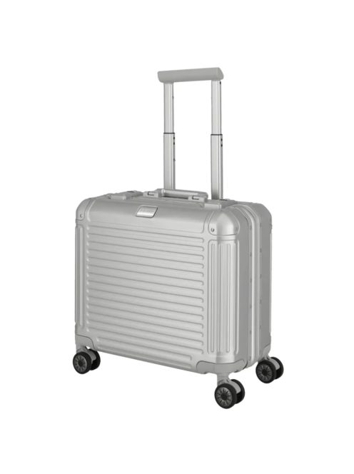 Troler cabină business din aluminiu cu 4 roți, argintiu - Travelite Next